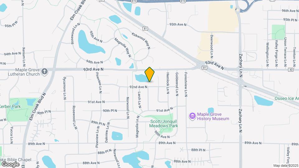 12100 92nd Ave N Map and Location Details