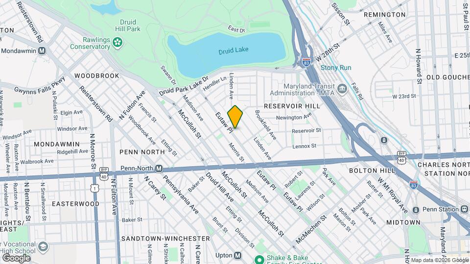 2333 Eutaw Pl Map and Location Details