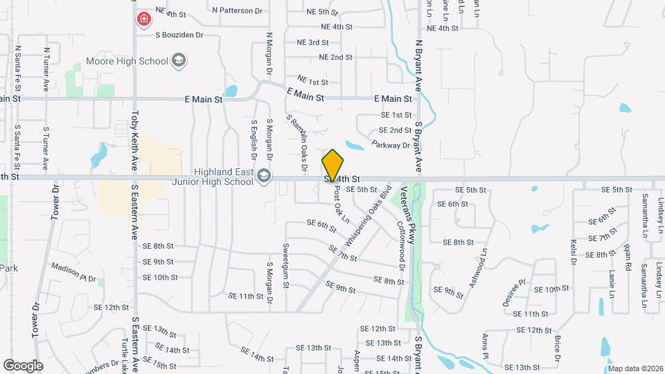 505 Post Oak Ln Map and Location Details