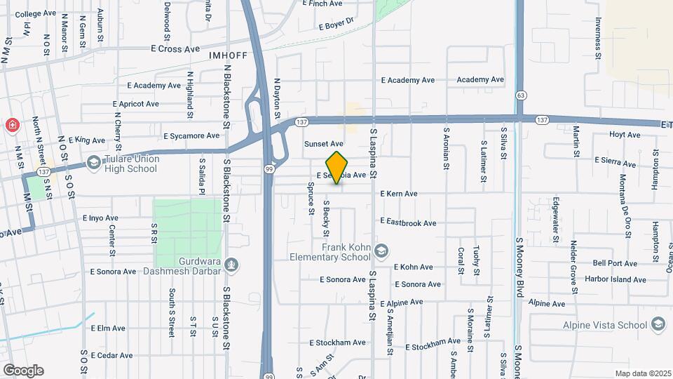 1510 E Kern Ave Map and Location Details