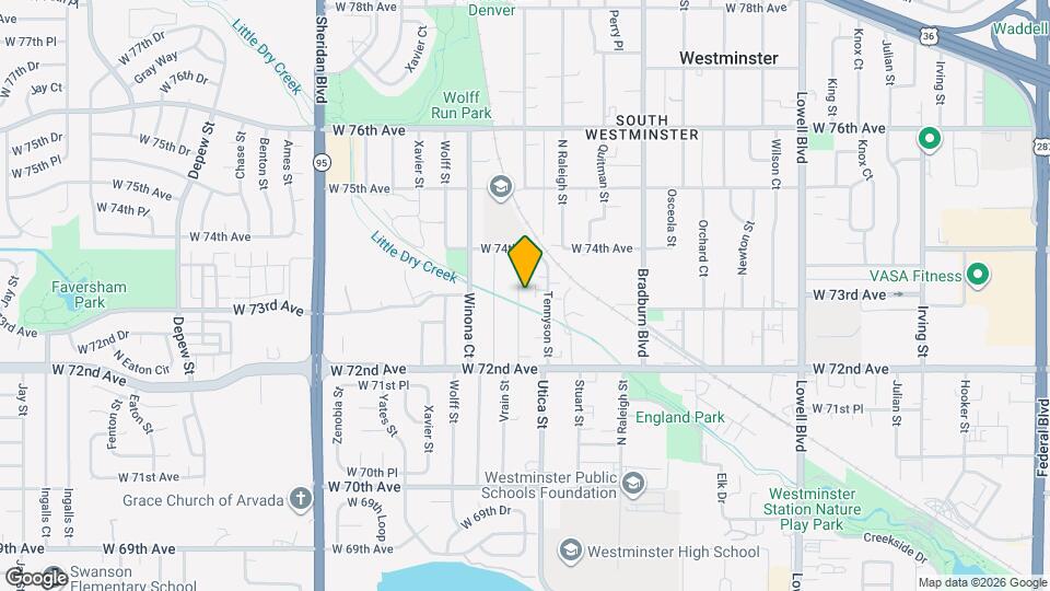 7310 Utica St Map and Location Details