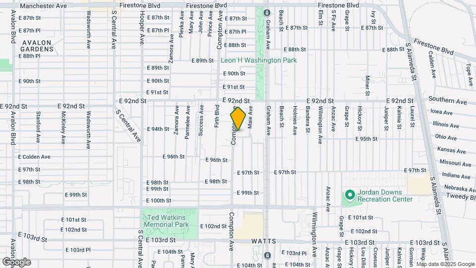 9422 Compton Ave Map and Location Details