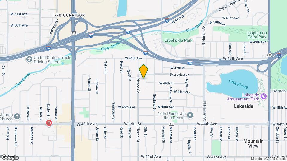 4655 Otis St Map and Location Details