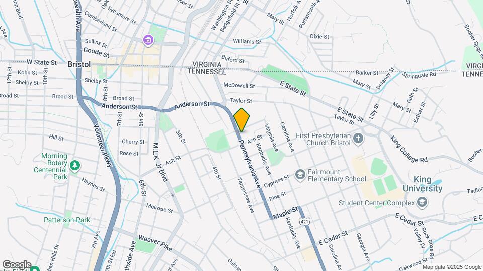 409 Pennsylvania Ave Map and Location Details