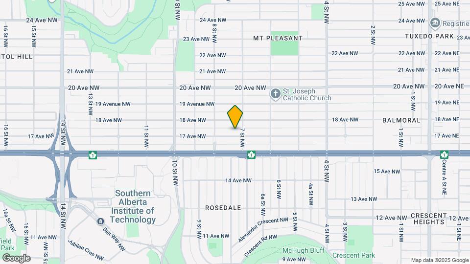 810 17 Av NW Map and Location Details