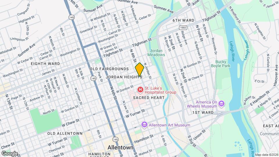 420 N 4th St Map and Location Details