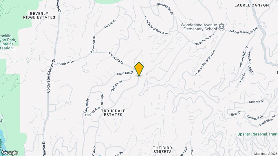 1862 Loma Vista Dr Map and Location Details