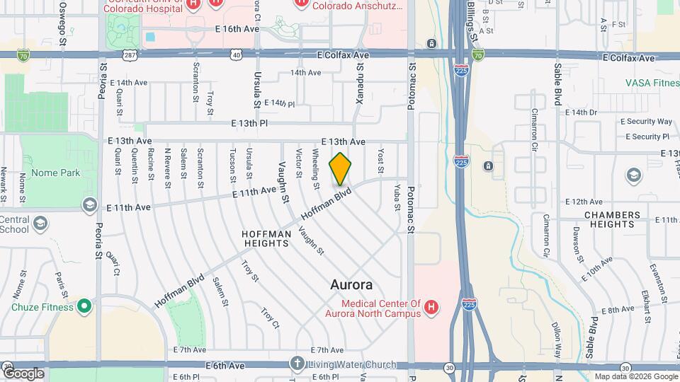 1100 Worchester St Map and Location Details