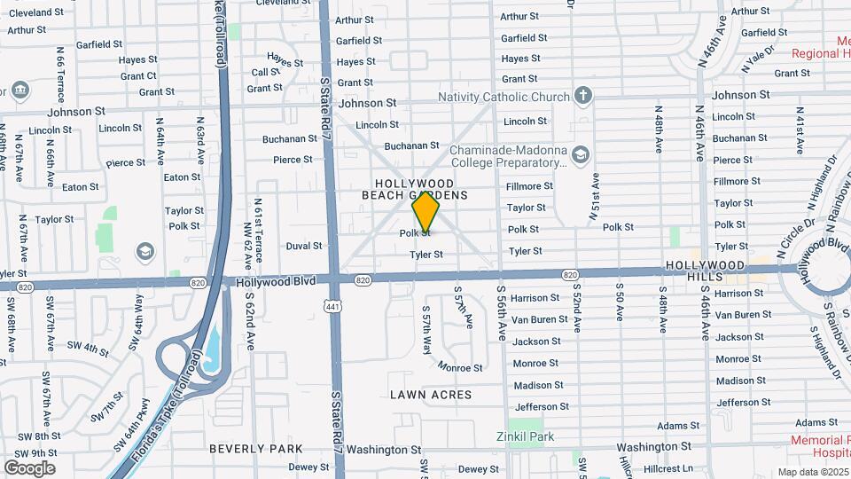 5734 Polk St Map and Location Details