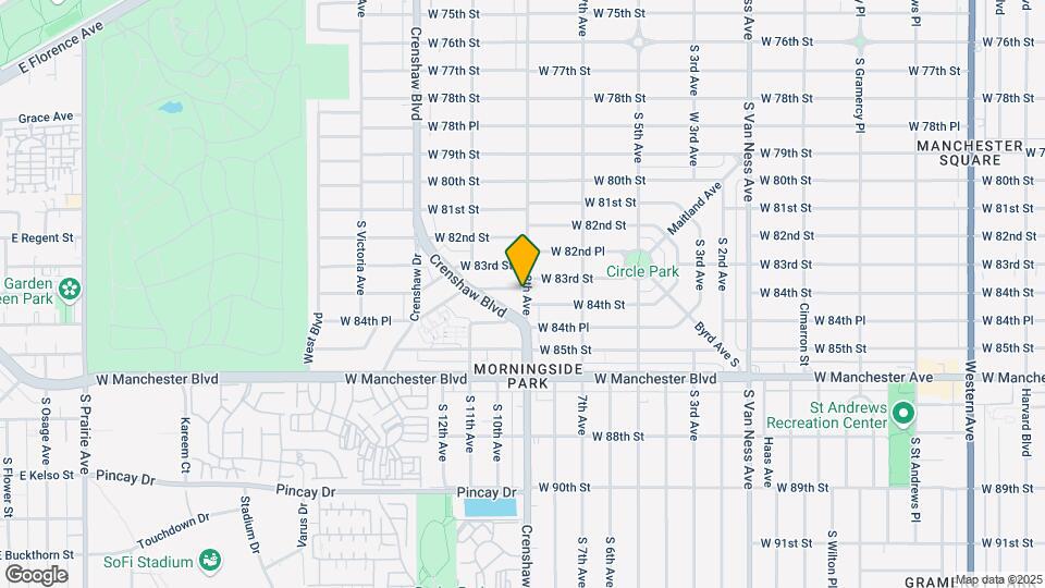 8401 S 8th Ave Map and Location Details