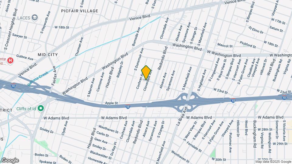 2301 Cloverdale Ave, Unit 2-2 Map and Location Details