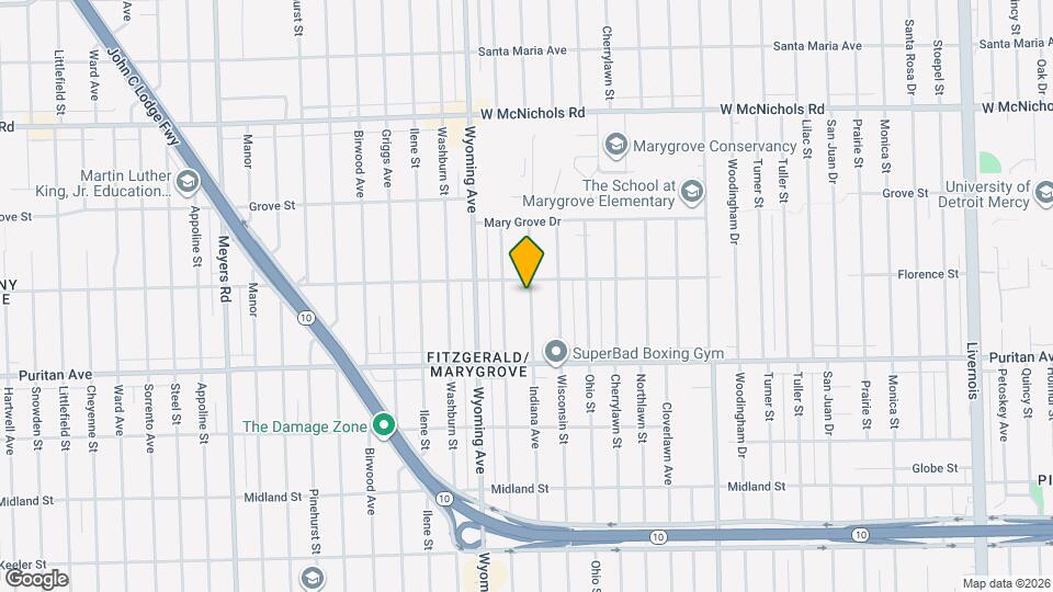 16233 Indiana St Map and Location Details