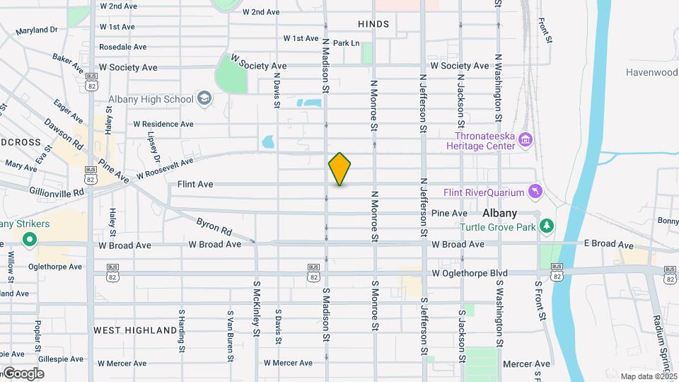 522 Flint Ave Map and Location Details