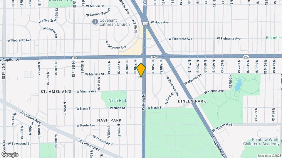 3859 N 76th St Map and Location Details