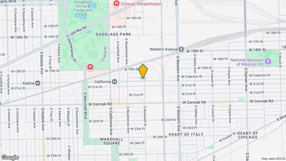 2010 S Rockwell St Mapa y Detalles de la Ubicación