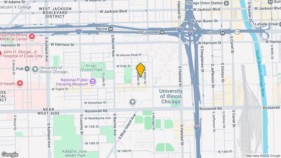 911 S Carpenter St, Unit 1R Mapa y Detalles de la Ubicación