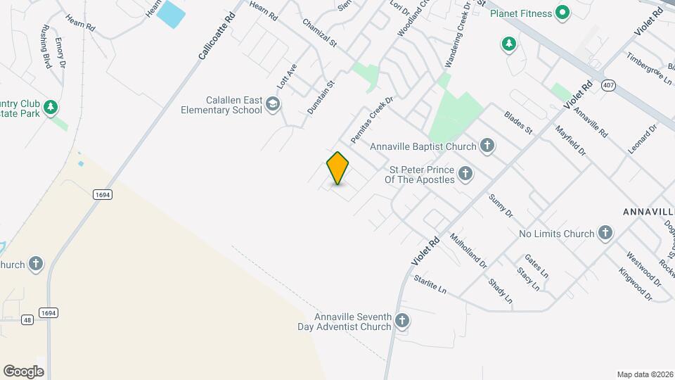 11526 S Crk Dr Mapa y Detalles de la Ubicación