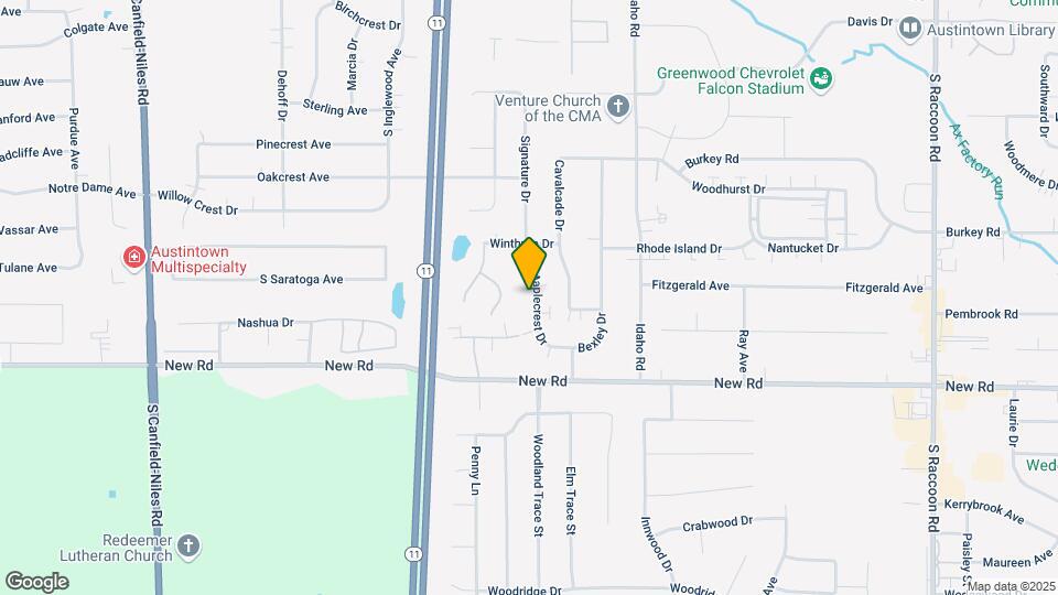 1414 Maplecrest Dr Map and Location Details