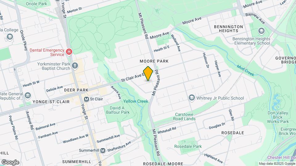 52 Glenrose Av Map and Location Details