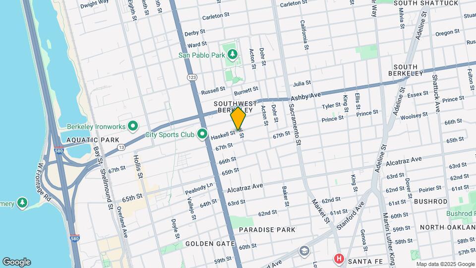 1252 Haskell St, Unit #1252 Mapa y Detalles de la Ubicación