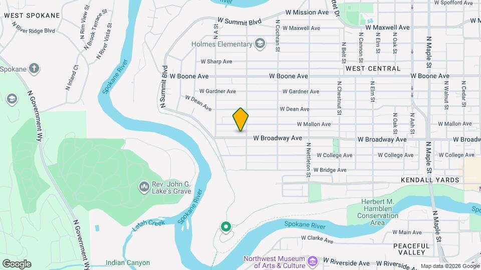 2712 W Broadway Ave Map and Location Details