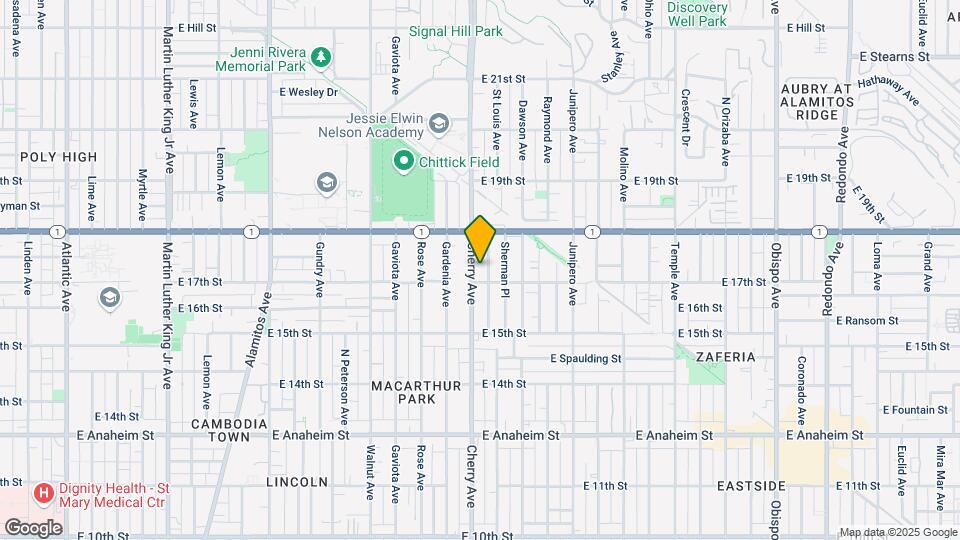 1720 Cherry Ave Mapa y Detalles de la Ubicación