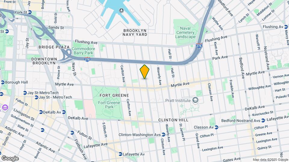 126 Vanderbilt Ave Map and Location Details