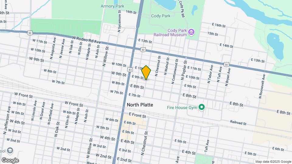 815 N Bailey St Map and Location Details