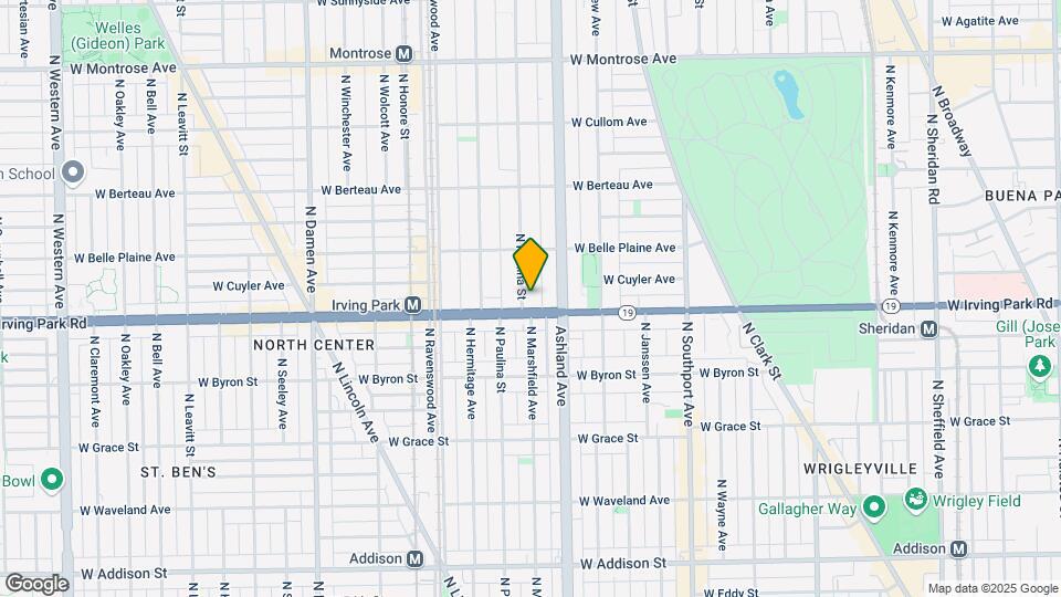 4011 N Paulina St Mapa y Detalles de la Ubicación