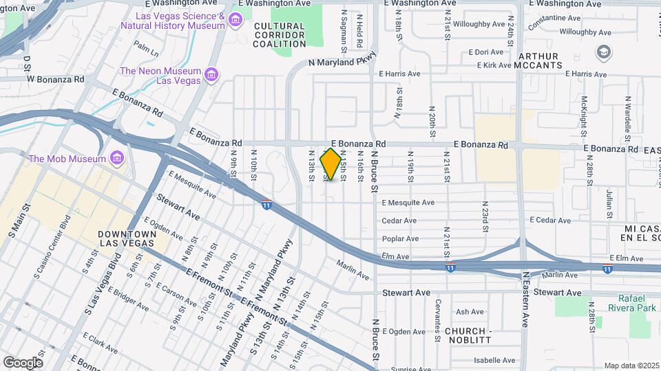 416 N 14th St Map and Location Details