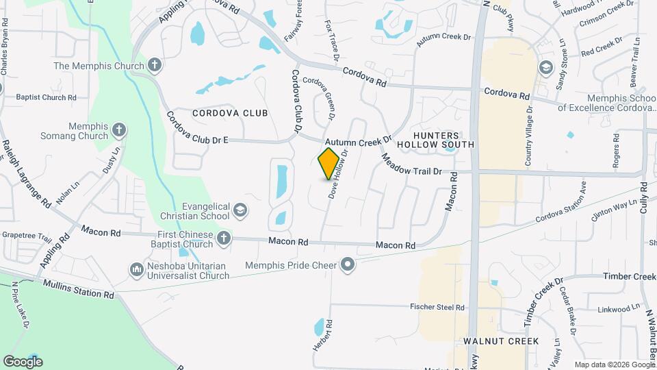 1031 Dove Hollow Dr Map and Location Details