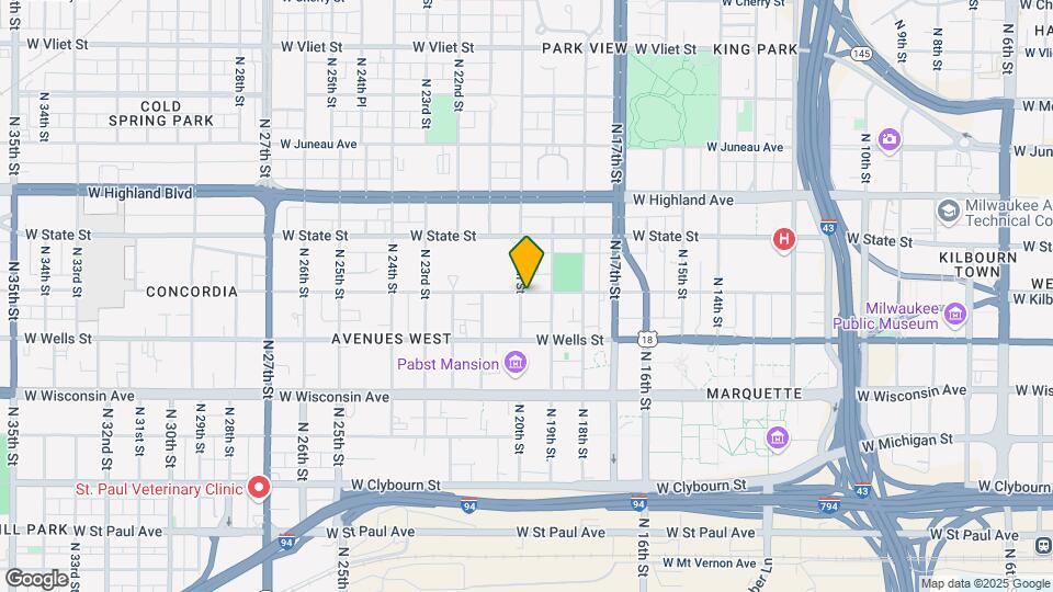 1919-1933 W Kilbourn Ave Mapa y Detalles de la Ubicación