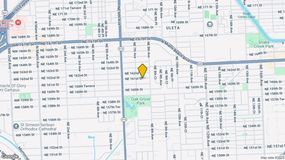 740 NE 161st St Map and Location Details