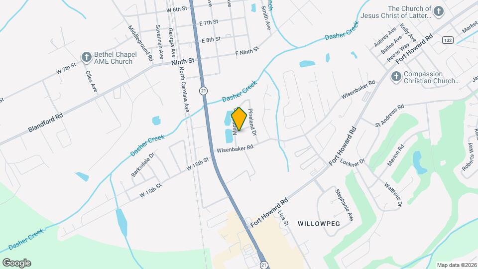 201 E Myrtle St Map and Location Details