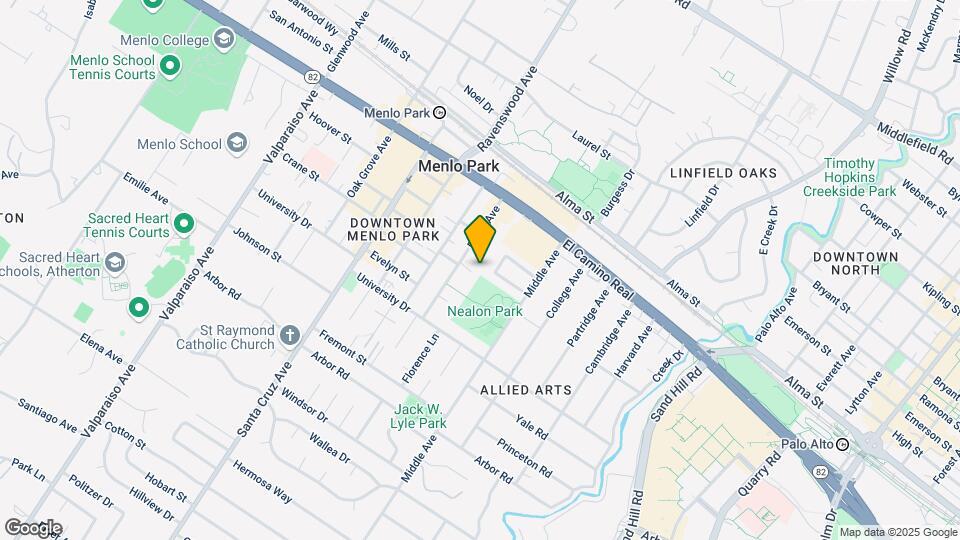 743 Roble Ave Mapa y Detalles de la Ubicación