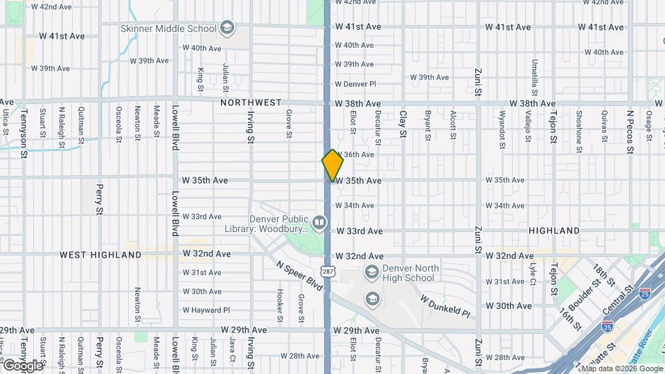 3438 N Federal Blvd Map and Location Details