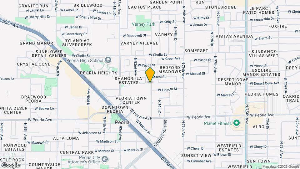 11006 N 81st Ave Map and Location Details