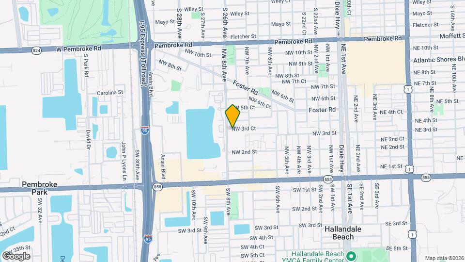 745 NW 3rd Ct Map and Location Details