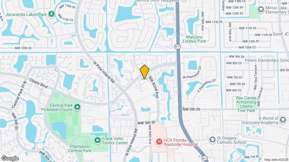 8351 NW 7th Ct Map and Location Details