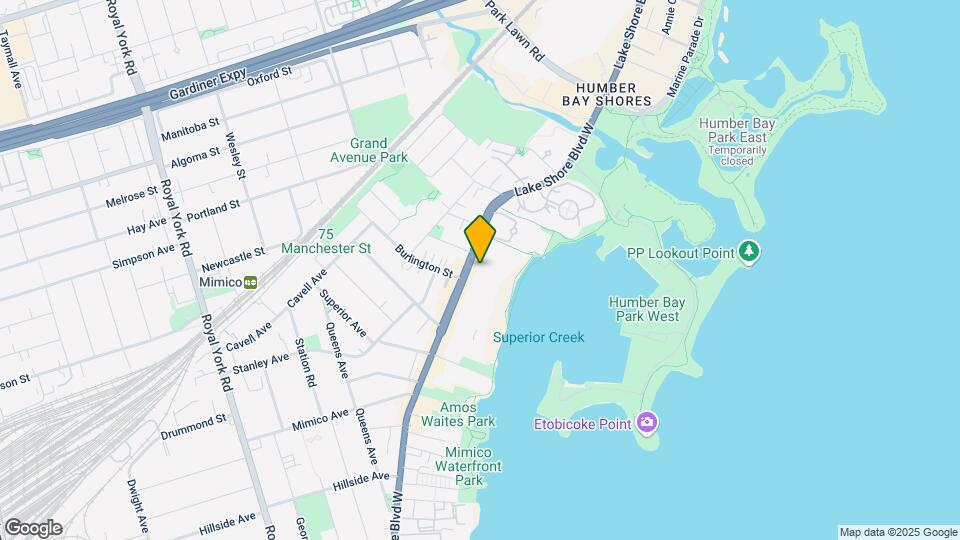 2311 Lake Shore Blvd W Map and Location Details