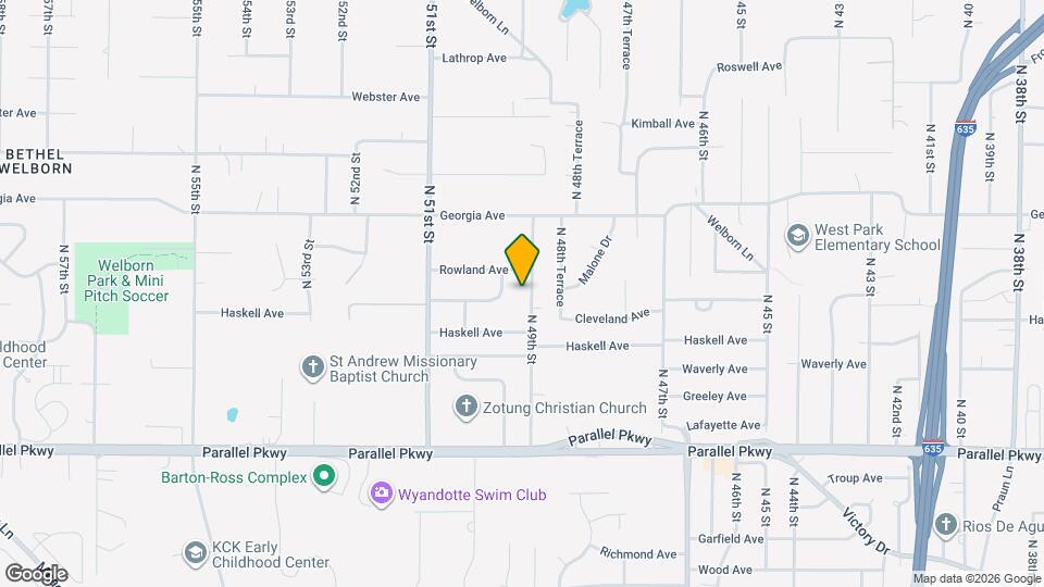 2500 N 49th St Map and Location Details