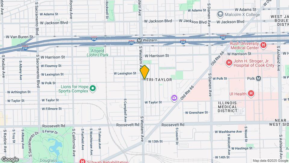 801 S Western Ave Map and Location Details