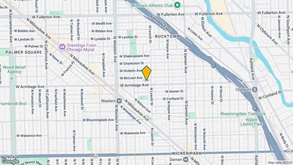 2216 W Armitage Ave Map and Location Details