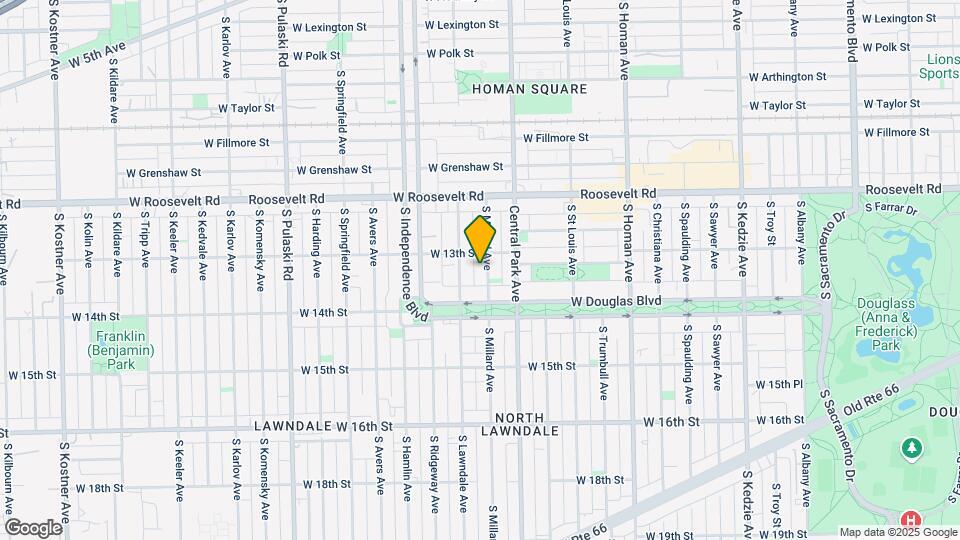 1316 S Millard Ave, Unit 2 Map and Location Details