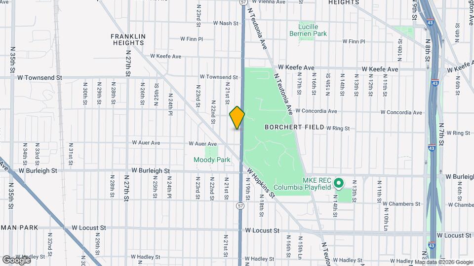 3233 N 20th St Map and Location Details