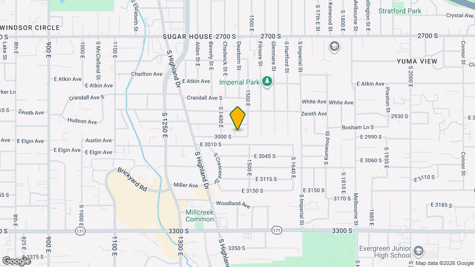 1377 E 3000 S, Unit Unit 1 Map and Location Details
