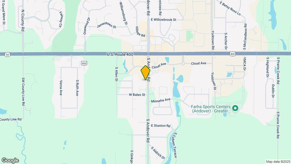 611 S Andover Rd Map and Location Details