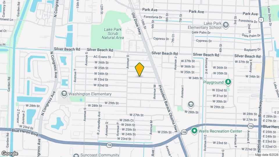 1209 W 34th St Map and Location Details