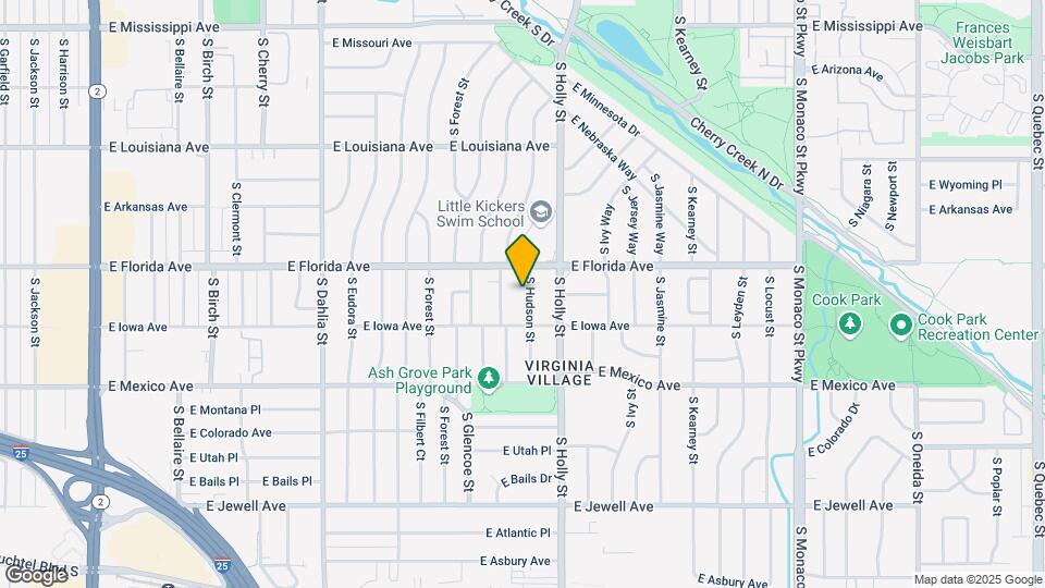 1543 S Hudson St Mapa y Detalles de la Ubicación