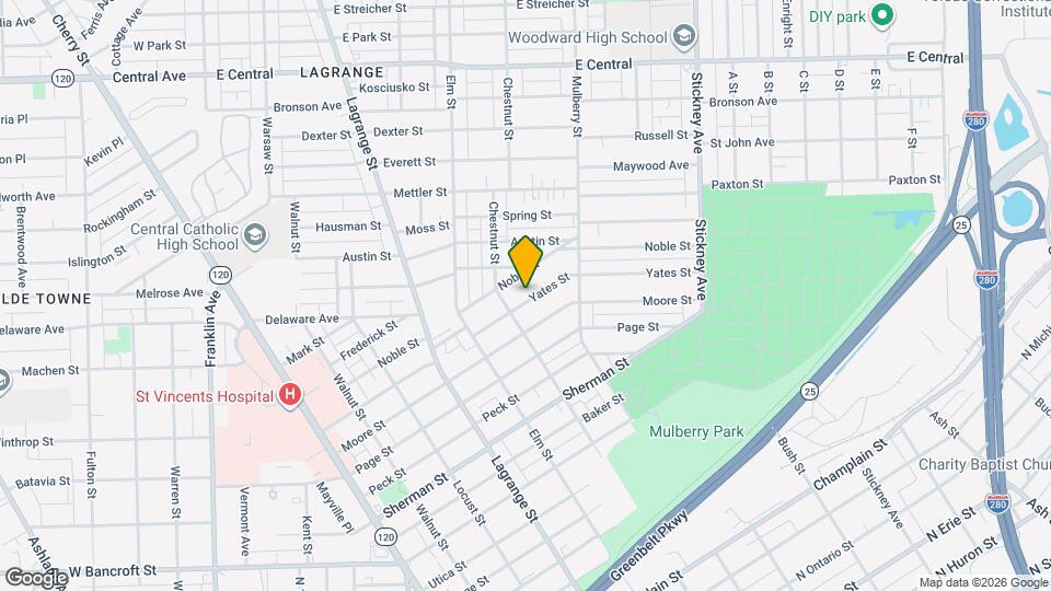1219 Yates St Mapa y Detalles de la Ubicación